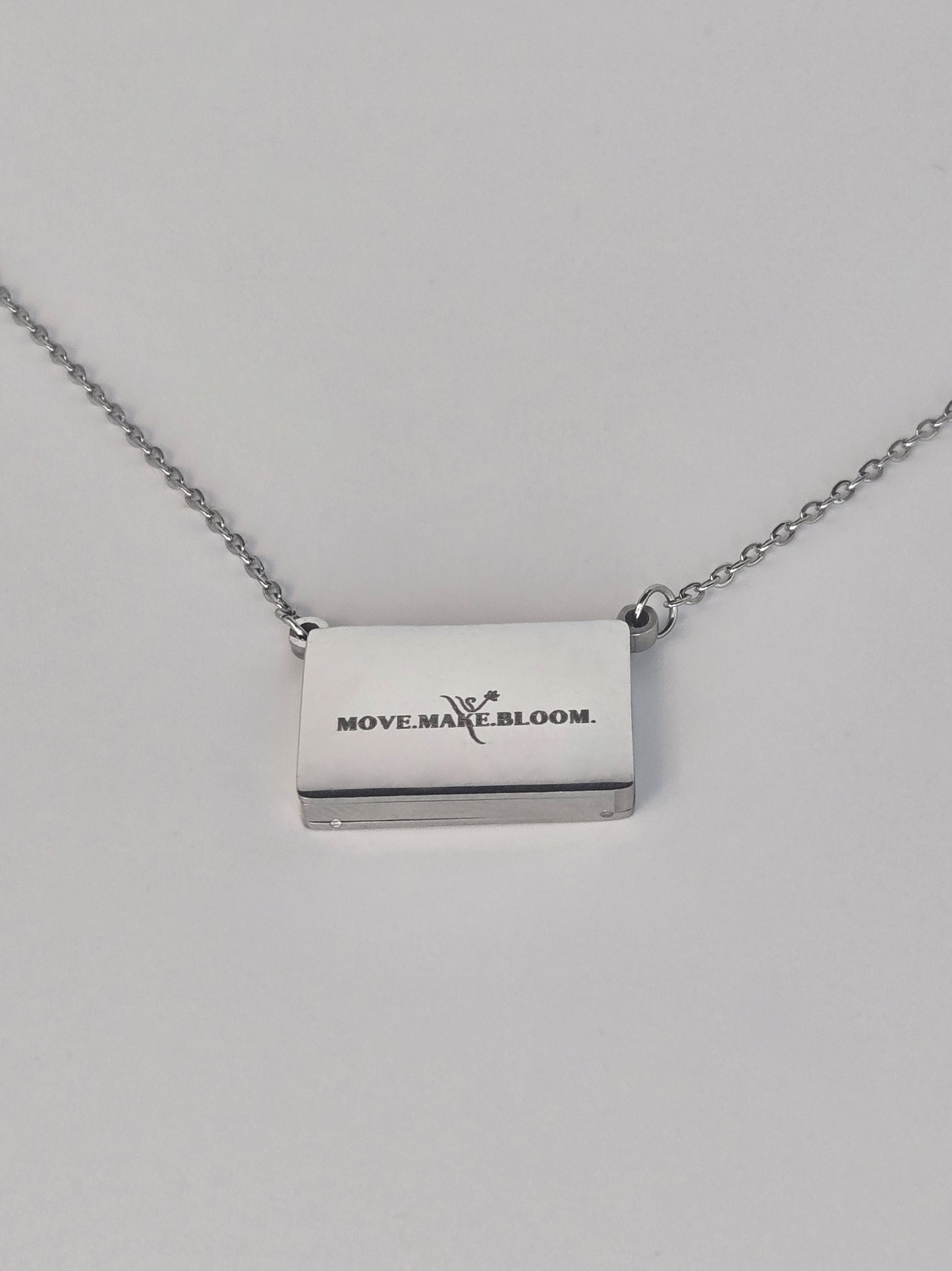 Initial Slider Locket with Custom Message