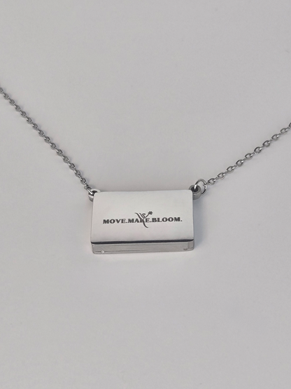 Initial Slider Locket with Custom Message